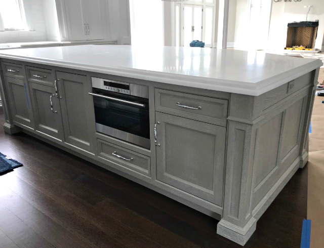 Custom kitchen island by Superior Woodcraft